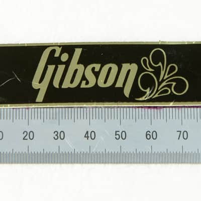 RARE 1970s Gibson Purple Lined Case Name Plate / Badge image 3