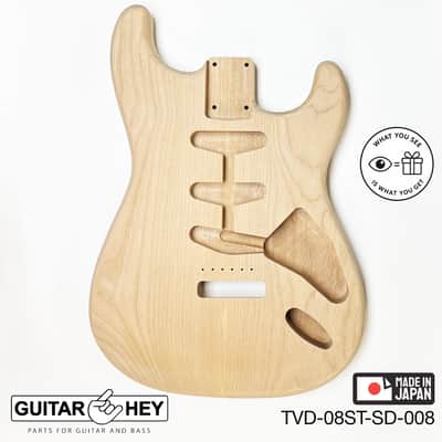 NEW Hosco JAPAN Unfinished Strat® 50's Style Body Alder 2-piece SANDED #008