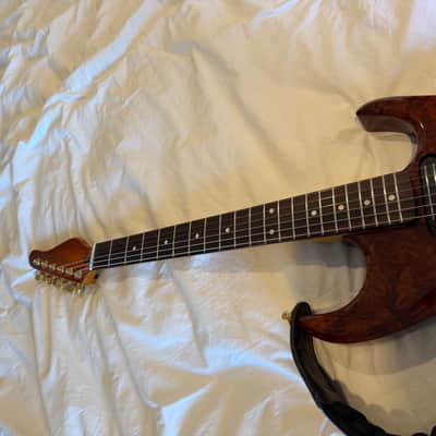 Zion Classic Guitar - Heirloom Redwood Burl glossy image 12