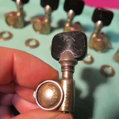 RARE vintage 1963 Grover Pat Pend nickel tuners for Gibson Les Paul es 335 175 sg flying v 330 image 8