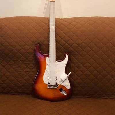 Washburn SFDSB Deluxe Sonamaster Double Cut Solid Body Flame Maple Top Maple Bolt-on Maple Neck 6-String Electric Guitar image 1