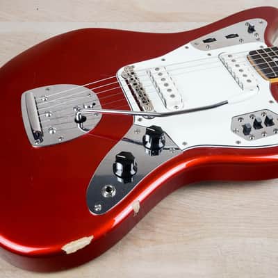 Fender JG-66 Jaguar '62 Reissue CIJ 1997 Candy Apple Red w/ Matching Headstock w/ Gig Bag image 6