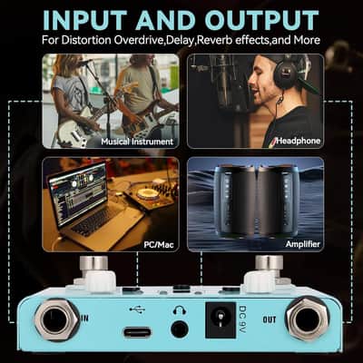 M-vave Lost Tempo V2 Looper Pedal Drum Machine with Tuner 11-Minute Loop, 30 Preset Drum Patterns, App Editing & Sharing (Price includes the import duty for US buyer) image 6