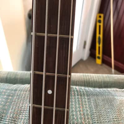 Vintage 1964 Silvertone Danelectro 1440L Bass Guitar, White & Black image 7