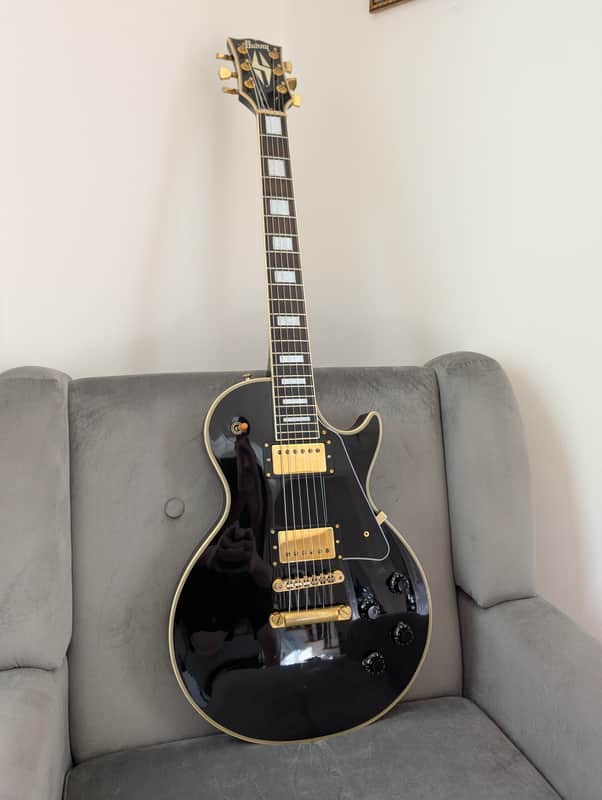 Burny Les Paul Custom 1987 - Black (Made in Japan) image 1