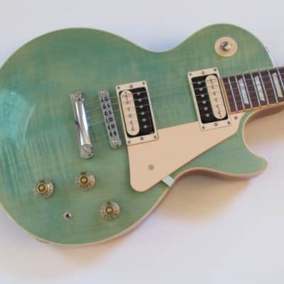 2014 Gibson Les Paul Classic 120th Anniversary Seafoam Green image 3