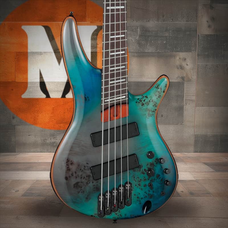 Ibanez SR Bass Workshop 5 String Electric Bass - Multiscale - Tropical Seafloor (SRMS805TSR) image 1