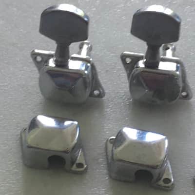 5 Vintage Style Electric Guitar Open Mounted Casing Gear Tuners Parts Headstock image 3