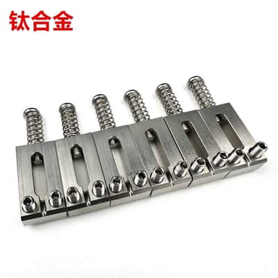 Japanese-made titanium electric guitar bridge saddles ST TL electric guitar bridge pins string saddles