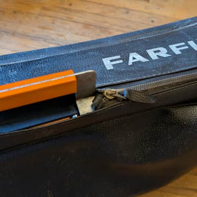 Leather Carrying Case for Farfisa Fast 2 49-Key Organ 1968 - 1971 image 2