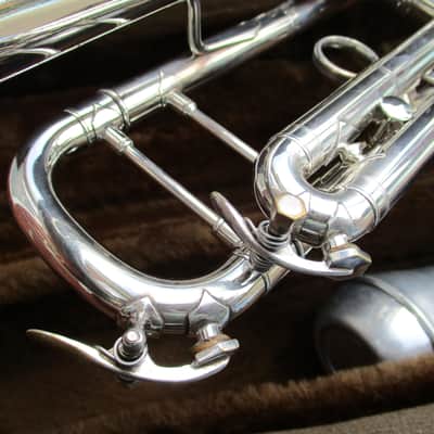 Bach 37 Bb Trumpet 1984 1st & 3rd Valve Triggers - Silver image 6