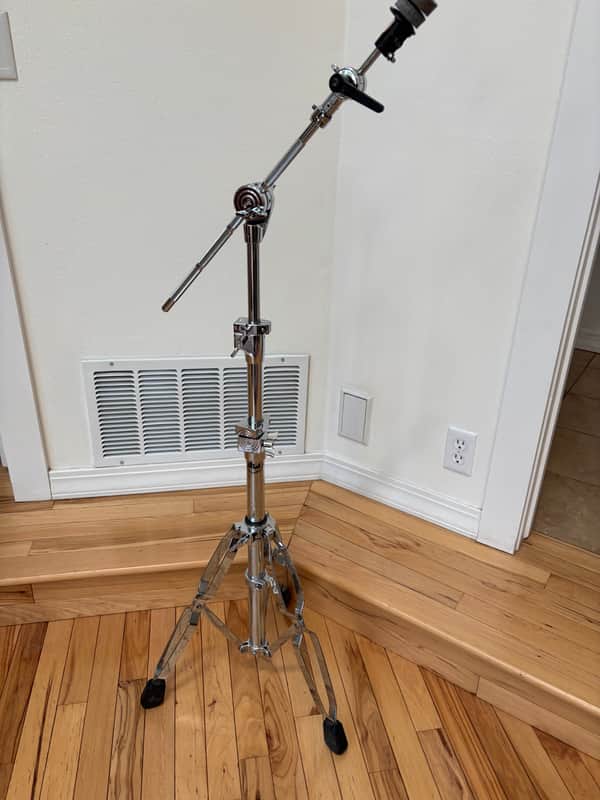 DW DWCP9700 9000 Series Heavy Duty Double-braced Straight/Boom Cymbal Stand 2010s - Chrome image 1