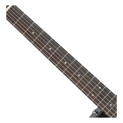 Used Ibanez AAD77CE A/E Guitar - Transparent Black Sunburst High Gloss image 3