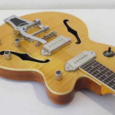 2013 Epiphone Wildkat Antique Natural Semi Hollow Electric Guitar image 8