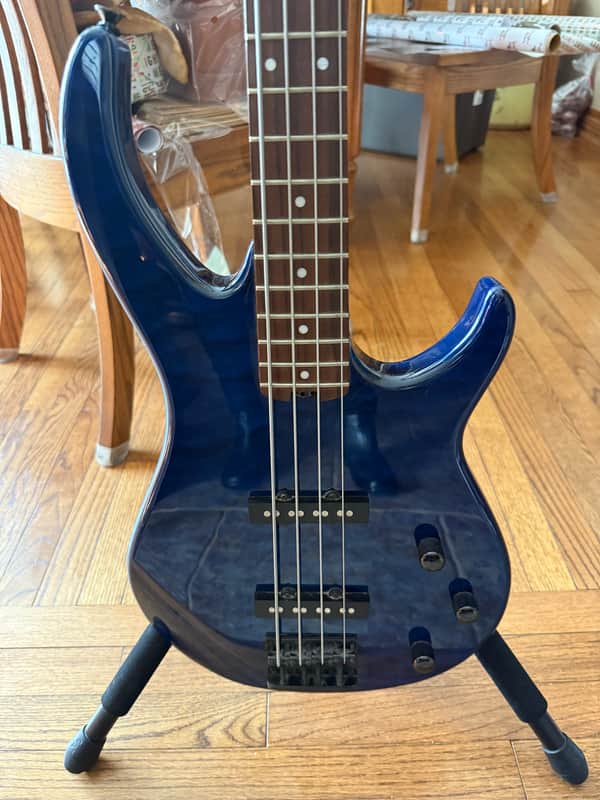 Peavey Millennium 4 AC BLUE BXP 4-String Active Electric Bass 2010s - Gloss Black image 1