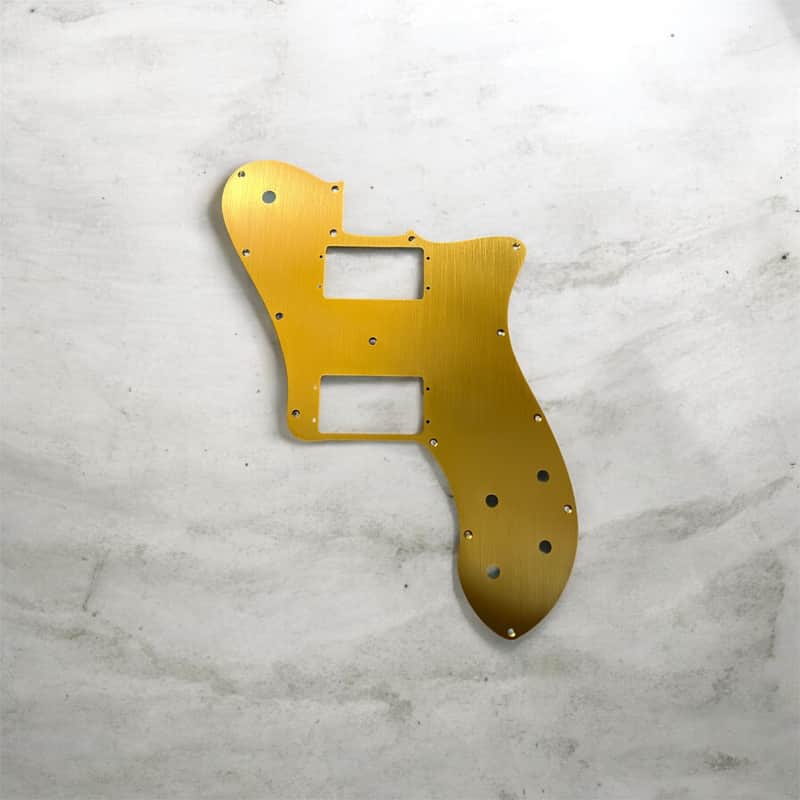 New Gold Brushed Anodized Aluminum Telecaster Deluxe Electric Guitar Replacement Pickguard TL Deluxe PG image 1