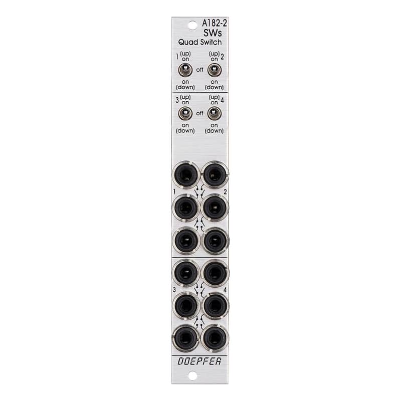 Doepfer A-182-2 Quad Switches Eurorack Module (Slim) image 1