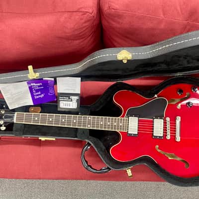 Gibson ESDT-335 Dot Reissue Semi-Hollow Body 2002 - Cherry w/ Case image 2