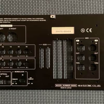 Akai S6000 Sampler Rear Panel