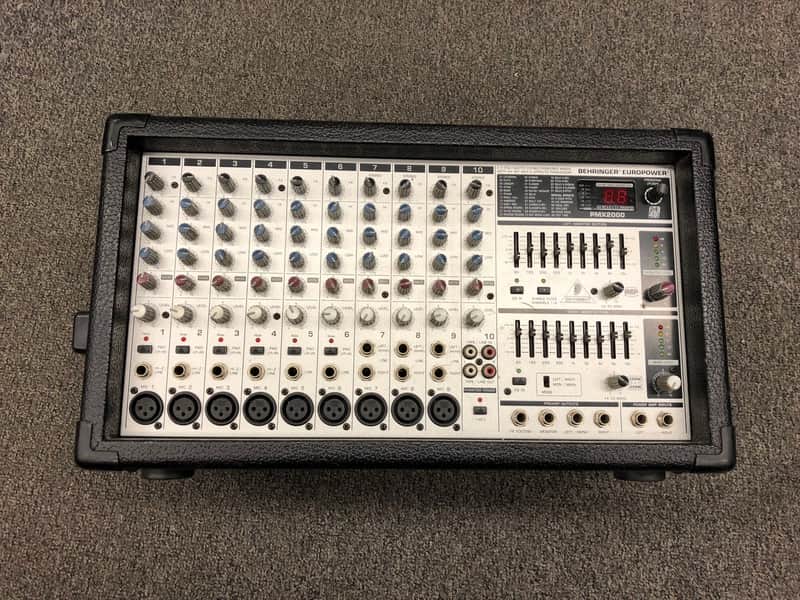 Behringer Europower PMX2000 2x250-Watt Stereo Powered Mixer with