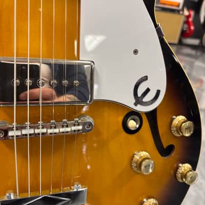 Epiphone USA Collection John Lennon Signature '65 Casino 1998 - 2000 - Vintage Sunburst w/ Case & Paperwork(Very Good)*Free Shipping* image 3