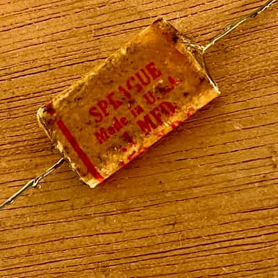 Sprague .1uf "Phone Book" Capacitor 1958-61 Fender Stratocaster / P Bass Tone Cap image 4