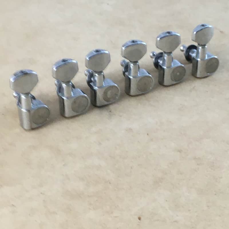 Vintage Genuine Fender Squier 2 Pin Mount Guitar Tuners Light Relic Drilled Post image 1