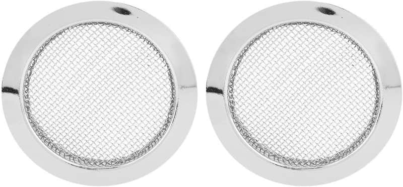 Guitar Sound Hole Cover, Screeching Halt Acoustic Guitar Soundhole Cover Screened Resonator Guitar Sound Hole Cover Inserts Guitar Screen Sound Hole Insert Guitar Parts for Gutiar(Silver) image 1