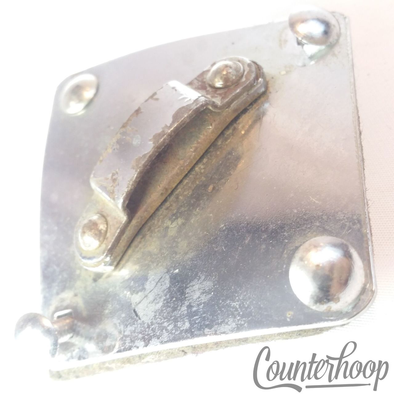 Gretsch Diamond Tom Drum Mount Felt+Metal Plate Chrome Broadkaster Vintage 50s* — main photograph