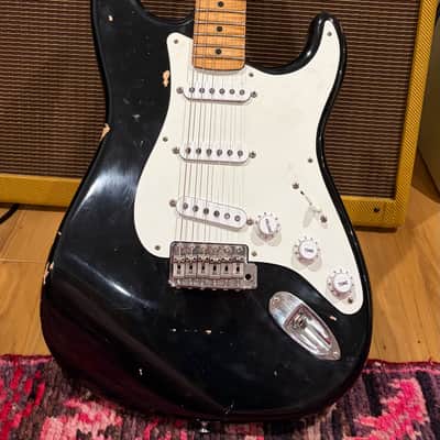Price to Sell! Stratocaster “1954” replica: Fender American vintage ‘56 ri AVRI body/Klein epic 1954 replica pups/ thick highly figured reliced Musikraft neck/ early 50’s replica pups covers and knobs image 1