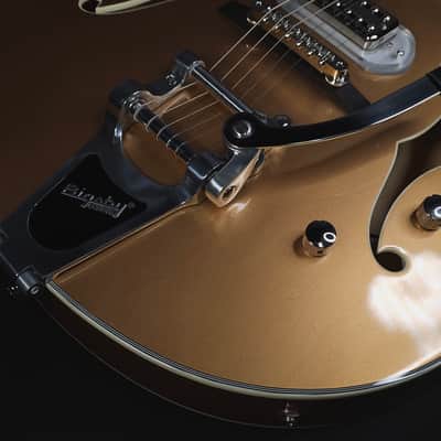 Eastman T58-GD Archtop w/Bigsby and GigBag Gold image 7