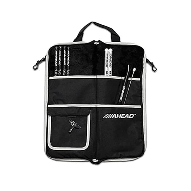 Ahead Deluxe Stick Case, Black w/Gray Trim & Plush Interior image 1