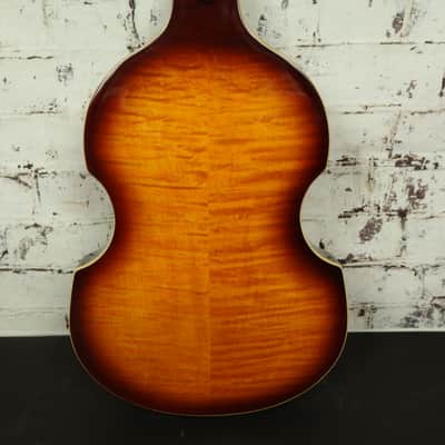 2008 Epiphone Viola Sunburst Hollowbody/Violin Electric Bass Guitar image 10