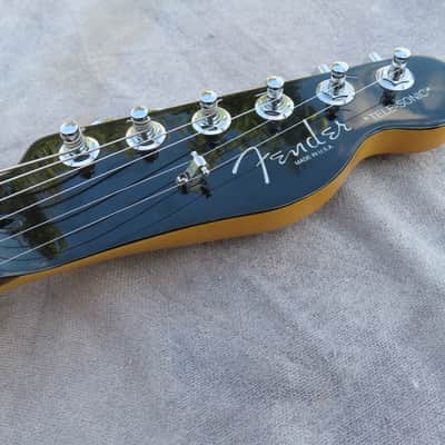FENDER 1998 TELE-SONIC 1998 CRIMSON RED TRANSPARENT EARLY RUN 1st YEAR near MINT ORIGINAL! image 12