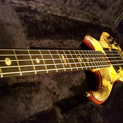 2006 Alembic MJLB 5 Signature Standard Bass Buckeye Burl 5 String image 4