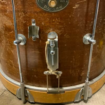 Vintage Rogers 14” Wood Marching Parade Snare Drum image 10