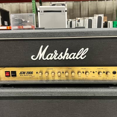 Marshall JCM 2000 DSL 100 Dual Super Lead Amp Head with 1960A Cabinet full stack - Black w/ Road Case image 2