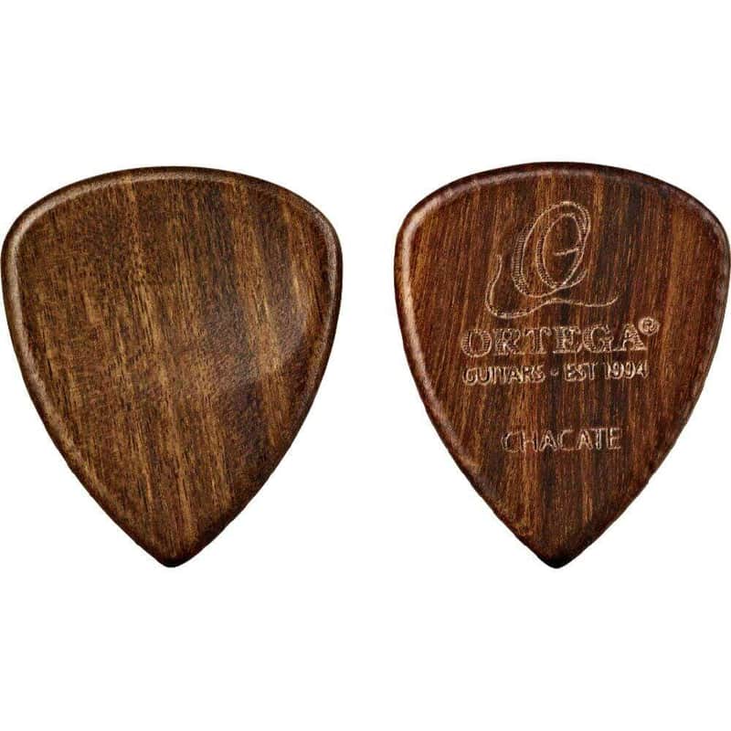 Ortega Curved Wooden Guitar Pick | Chacate Wood image 1