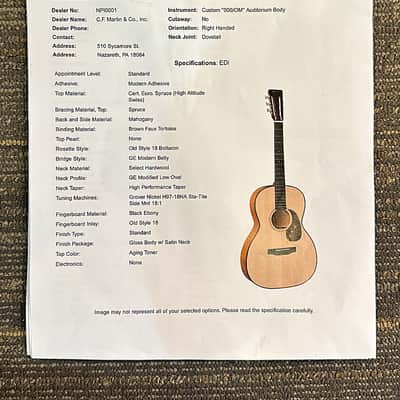 Martin Custom Shop C-24-039339 Acoustic Guitar 12-Fret (2024) w/Martin TKL Hardshell Case USED image 9