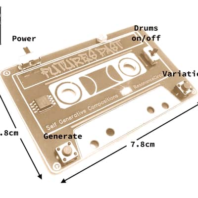 RC Circuit Bent 'Futures Past' 8bit Random Music Generator Chiptune Noise Synth Sound Generator image 3