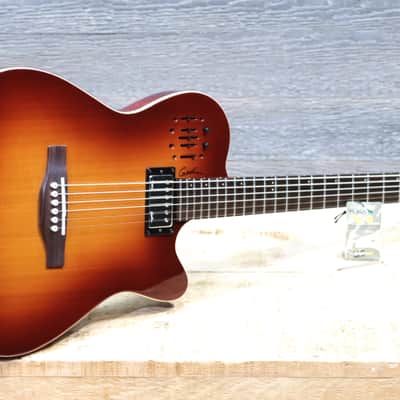 Godin A6 Ultra Cognac Burst HG Two-Chambered Electro-Acoustic Guitar w/Bag #17022193 image 9