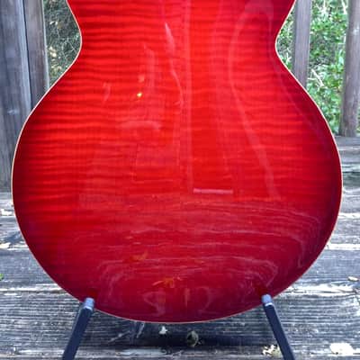 Peerless Lee Archtop Guitar w/ Fitted Case 2008 Ruby Red image 3