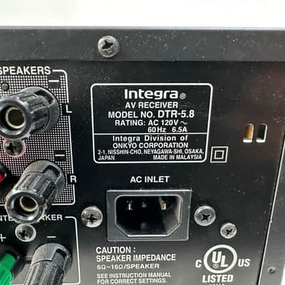INTEGRA DTR-5.8 Audio Receiver Home Surround Sound image 6
