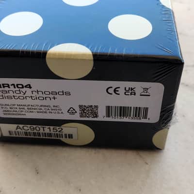 MXR RR104 Randy Rhoads Signature Special Edition Distortion + 2024 - Present - Black / White Polka Dots / Still SEALED! image 4