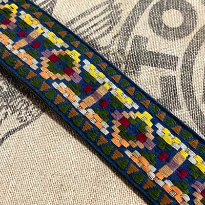 Vintage Ace Style Embroidered Guitar Strap Circa 1960s / 1970s image 8