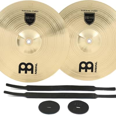 Meinl Cymbals Student Range Brass Crash Cymbals - 14-inch (1-pair) image 1
