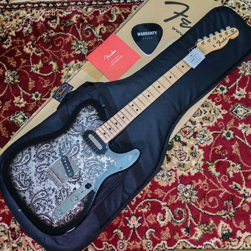 *NEW IN BOX* 2025 Fender Japan Limited Edition Telecaster Black Paisley, JD25 MIJ
