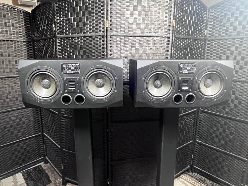 ADAM Audio S3-A Active Nearfield / Midfield Monitors (Pair) 2000s - Black image 1