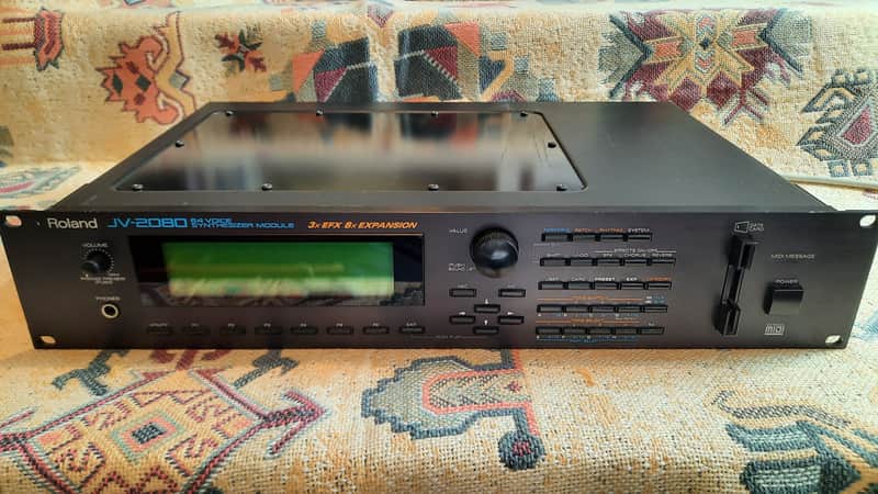 Roland JV-2080 64-Voice Synthesizer Module 1997 - 2000 - Black image 1