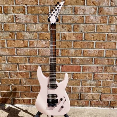 Jackson American Series Virtuoso Streaked Ebony Fingerboard Satin Shell Pink image 2
